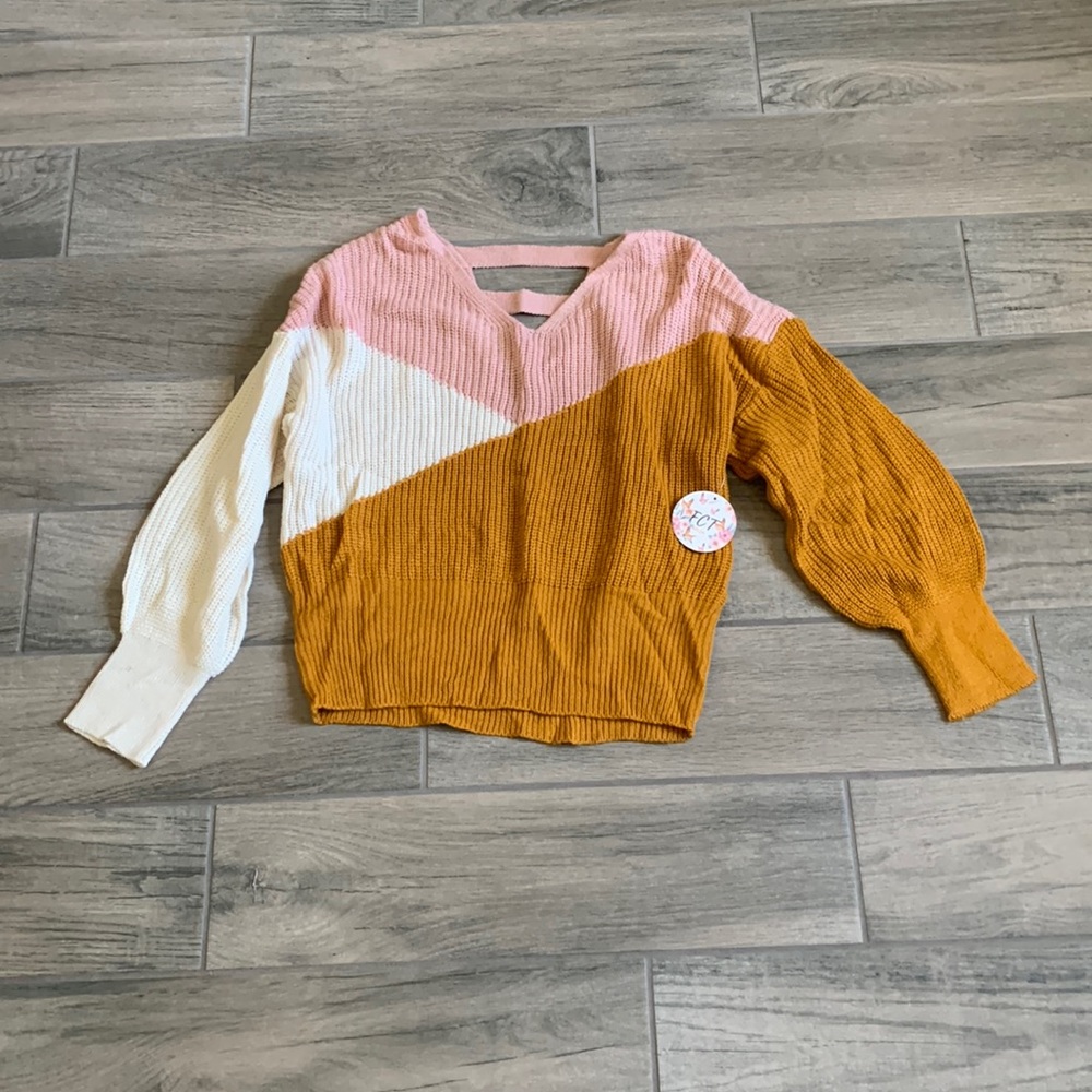 FCT color block sweater